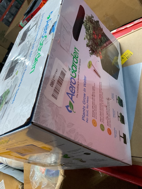 Photo 1 of (Missing plug)AeroGarden Harvest 2.0, Indoor Garden Hydroponic System with LED Grow Light, Holds up to 6 AeroGarden Pods, Black