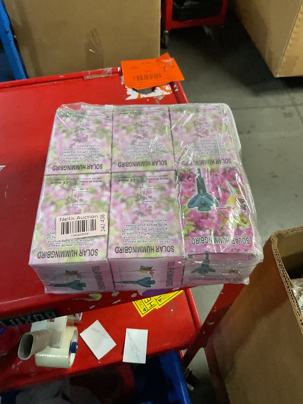 Photo 1 of GlikCeil 6 Pcs Solar Battery Powered Fluttering Hummingbird Solar Garden Stakes Wobble Humming Bird Garden Decor Humming Birds Yard Decorations for Landscape Outside Patio, Multicolor