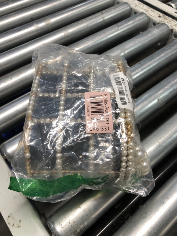 Photo 1 of ***NON REFUNDABLE, PARTS ONLY, MISSING A LOT OF PEARLS AND SOME RHINESTONES***Lanpet Women Evening Handbag Clutch Purses Metal Crystal Bucket Bag for Wedding Prom Birthday Party