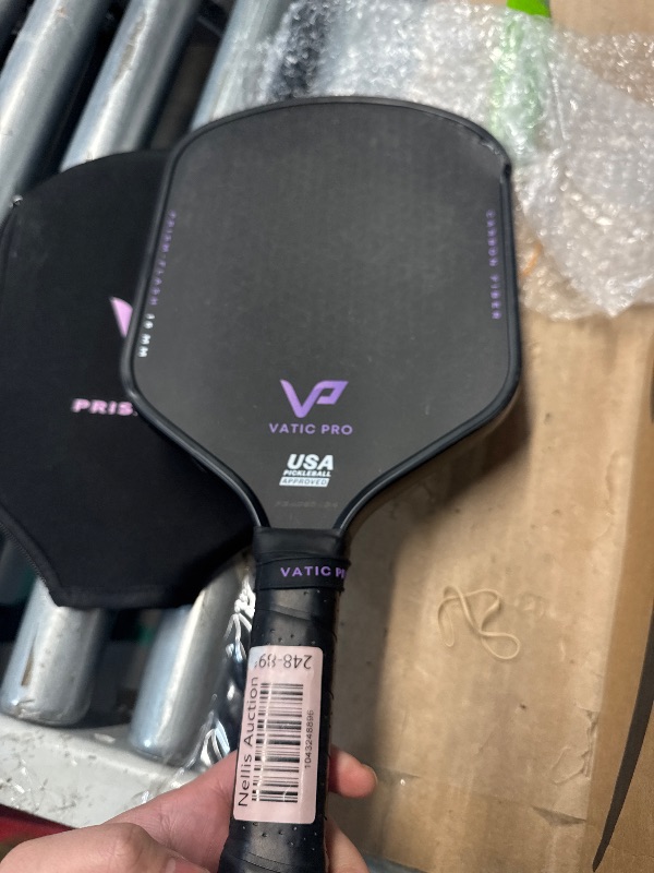 Photo 1 of **Prev used ** Minor damage**
Vatic Pro Prism Flash Carbon Fiber 16mm - Foam Injected Walls - Includes Paddle Cover