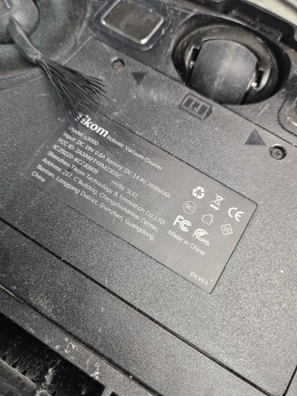 Photo 1 of **HEAVILY USED**
Tikom Robot Vacuum and Mop Combo with LiDAR Navigation, L9000 Robotic Vacuum Cleaner with 4000Pa Suction,150Min Max, 14 No-Go Zones, Smart Mapping, Good for Pet Hair, Carpet, Hard Floor(Dark Black)