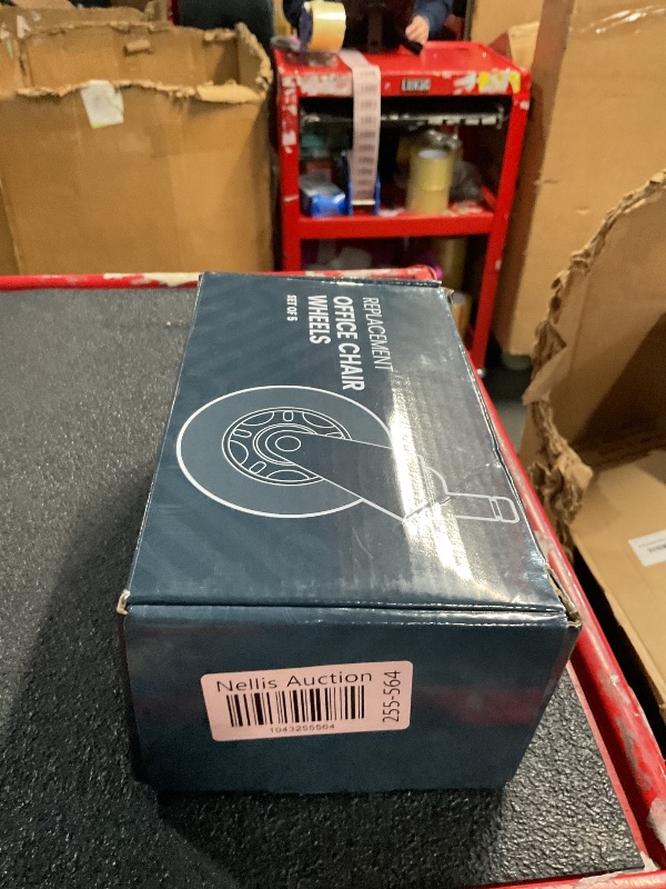 Photo 1 of ***(NO RETURNS OR REFUNDS/ FOR PARTS ONLY/ MAJOR DAMAGE)***
Lifelong Original Office Chair Wheels (As Seen On CNN) Replacement Rubber Chair Casters for Hardwood Floors and Carpet, Set of 5, Heavy Duty Casters for Chairs to Replace Office Chair Mats - Fits