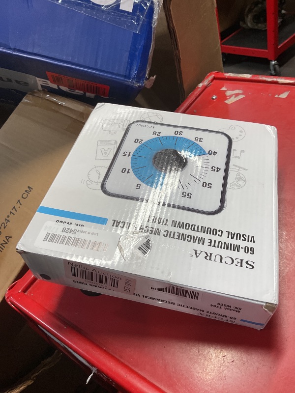 Photo 1 of Secura 7.5 Inch Visual Timer, 60 Minute Visual Oversize Countdown Timer for Kids and Adults, Durable Mechanical Time Management Tool (Dark Green)