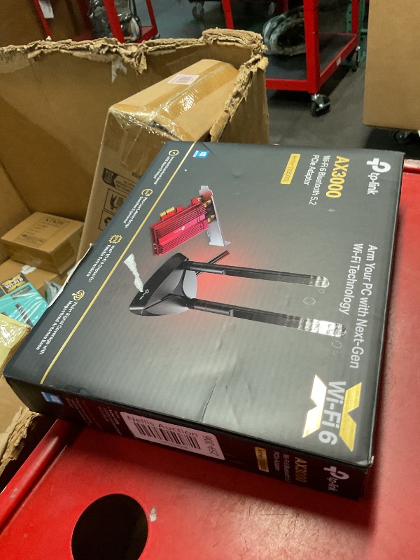 Photo 1 of ***(PARTS ONLY/ NON REFUNDABLE/ NO RETURNS OR REFUNDS)***
TP-Link WiFi 6 AX3000 PCIe WiFi Card (Archer TX3000E), Up to 2400Mbps, Bluetooth 5.2, 802.11AX Dual Band Wireless Adapter with MU-MIMO,OFDMA,Ultra-Low Latency, Supports Windows 11, 10 (64bit) only