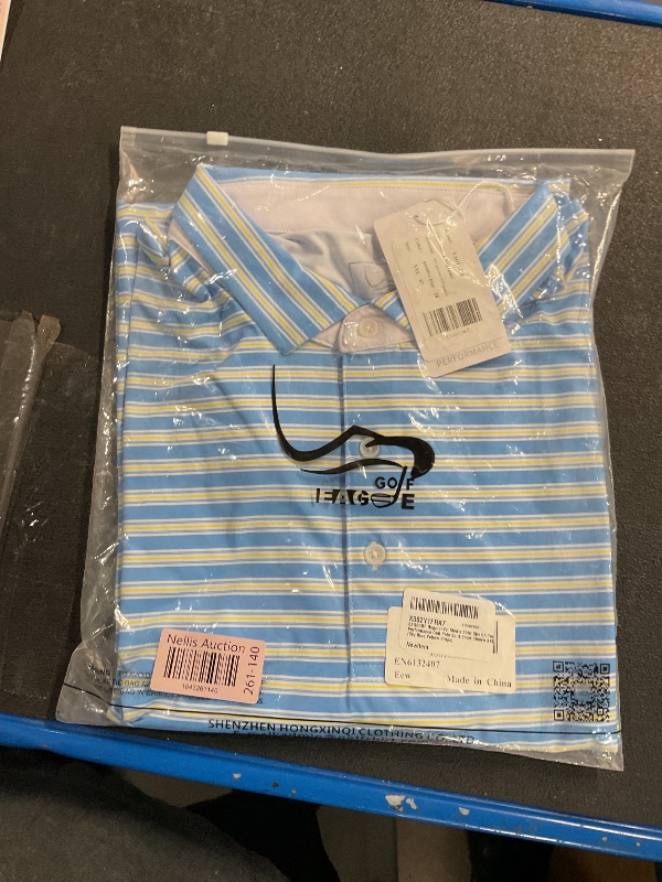 Photo 1 of EAGEGOF Regular Fit Men's Shirt Stretch Tech Performance Golf Polo Shirt Short Sleeve
