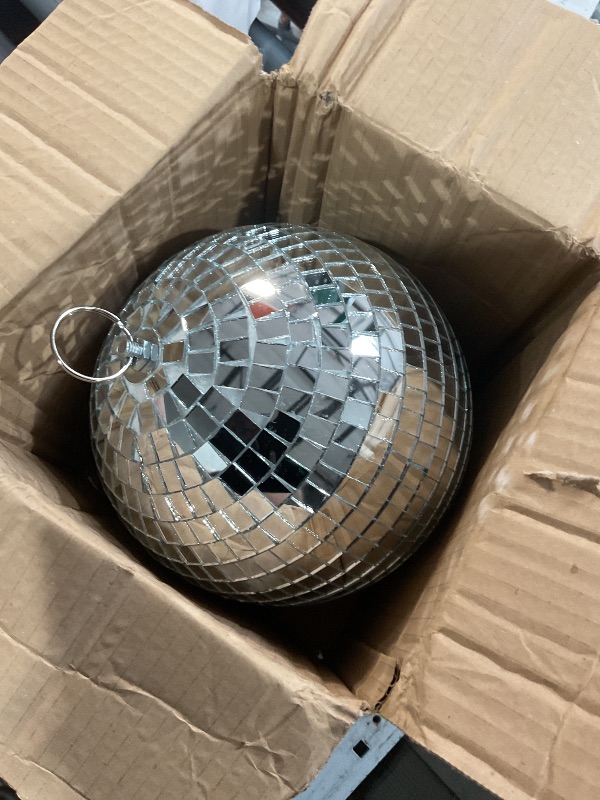 Photo 1 of (Used)NuLink 8" Disco Ball Decor Hanging Mirror Ball for Big Party Decorations Wedding Home