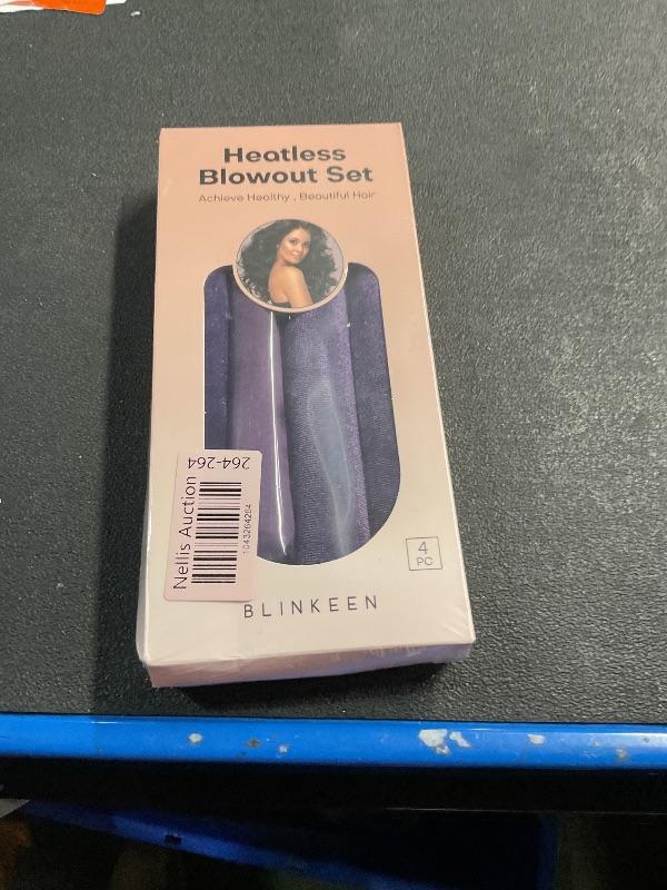 Photo 1 of BLINKEEN Jumbo Heatless Hair Curler,Velvet Rods with Hook for Blowout Curls, Overnight Hair Curling Set for All Hair Types, No Heat Curlers with Scarf
