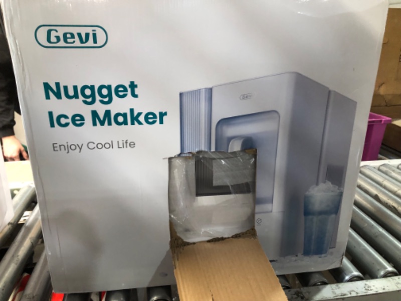 Photo 1 of *** NO BOX***Gevi Adella Gemi Nugget Ice Maker Countertop with 1 Gallon Side Tank,Chewable Ice Machine with Portable Ice Basket, 40 lbs in 24 Hours, Pellet Ice Machine with Self-Cleaning for Home Party