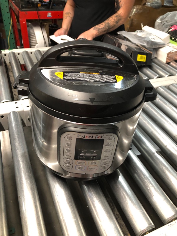 Photo 1 of Instant Pot Duo 7-in-1 Electric Pressure Cooker, Slow Cooker, Rice Cooker, Steamer, Sauté, Yogurt Maker, Warmer & Sterilizer, Includes App With Over 800 Recipes, Stainless Steel, 6 Quart