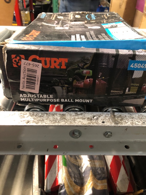 Photo 1 of ***PARTS ONLY***CURT 45049 Adjustable Trailer Hitch Ball Mount, Fits 2-Inch Receiver, 6-1/2-Inch Drop, 2 and 2-5/16-Inch Balls, 10,000 lbs , Black