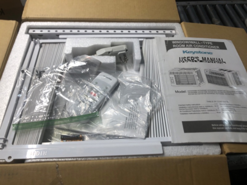 Photo 1 of **PARTS ONLY * TURNS ON BUT IS NOT WORKING RIGHT**
Keystone 5,000 BTU Window Air Conditioner and Dehumidifier, Window AC Units for Apartment, Living Room, Bathroom, and Small Rooms up to 150 Sq.Ft., Quiet Window Air Conditioners with Remote Control
