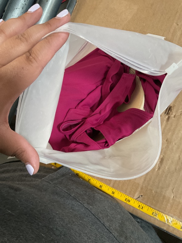 Photo 1 of Septangle Womens Swimsuits Top Only Slimming Bathing Suits Sun Protection Halter Tankini Top Plus Size Swim Suits Beach Swimwear Tops, Fuchsia US 18W