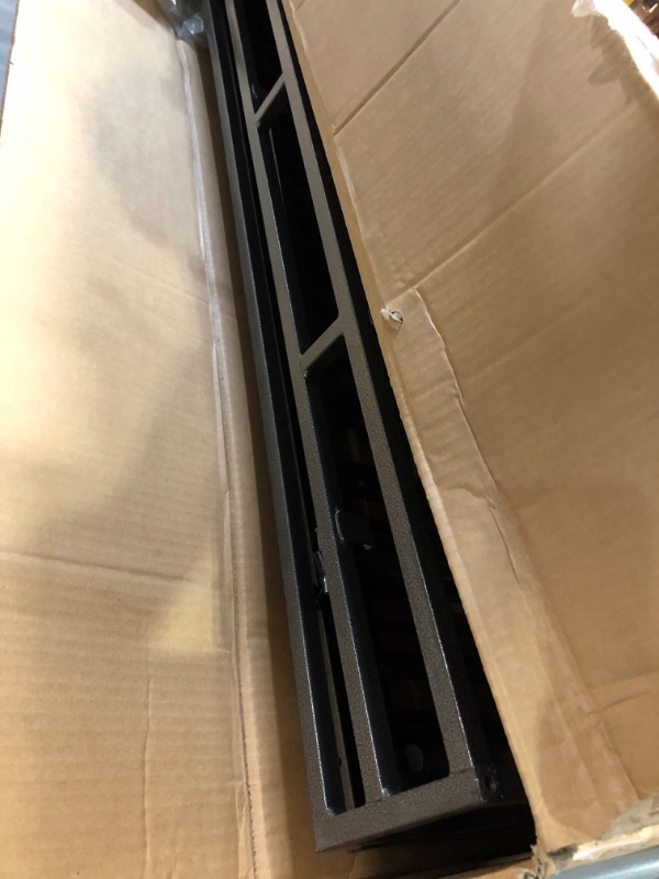 Photo 1 of *** MAJOR DAMAGE - INCOMPLETE - SEE COMMENTS***
48.5'' Heavy Duty Dog Crate, Foldable Indoor Dog Cage with Double Door, 360° Lockable Wheels and Removable Tray, Easy to Clean and Assembly?for Small Medium Large Dogs
