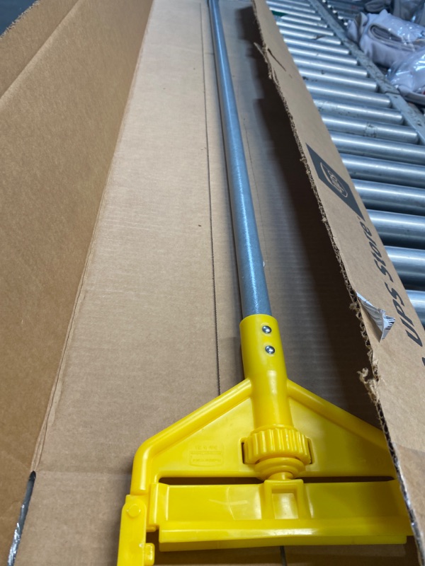 Photo 1 of ***(MINOR DAMAGE/ SEE NOTES)***
Rubbermaid Commercial Products Invader 54" Heavy Duty Fiberglass Wet Mop Handle, Yellow, for Professional/Industrial Floor Cleaning, Compatible with 1" Headband Mops