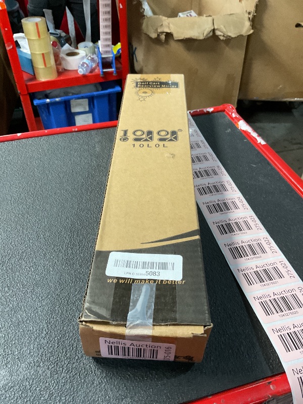 Photo 1 of 10L0L Universal Adjustable Golf Cart Panoramic Rear View Mirror, Rotatable 270 Rotation 16.5"Wide Angle Full Rearview Golf Cart Mirror for EZ Go, Club Car, Yamaha