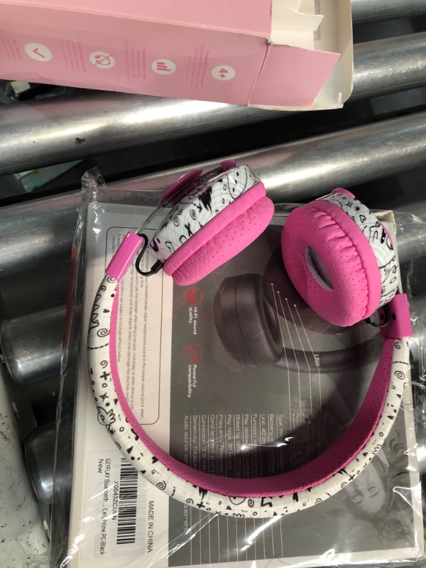 Photo 1 of ***(MISSING ALL ACCESSORIES AND CHARGER)***
LilGadgets Untangled Pro On-Ear Wireless Kids Headphones for School, Microphone, Volume Limited, SharePort Technology, SoftTouch Padding, Doodles