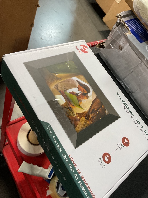 Photo 1 of ***NONREFUNDABLE**FOR PARTS ONLY**
Frameo 10.1 Inch WiFi Digital Picture Frame with 1280 * 800P IPS Touch Screen HD Disply,Video Clips and Slide Show,Auto-Rotate, Wall Mountable,Send Photos Instantly from Anywhere with via Frameo APP