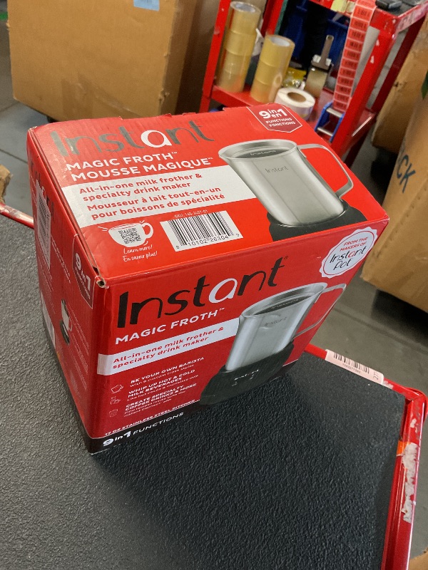 Photo 1 of **NONREFUNDABLE, NOT FUNCTIONAL**Instant Pot Instant Magic Froth 9-in-1 Electric Milk Steamer and Frother,17oz Stainless Steel Pitcher,Hot and Cold Foam Maker and Milk Warmer for Lattes,Cappuccinos,Macchiato