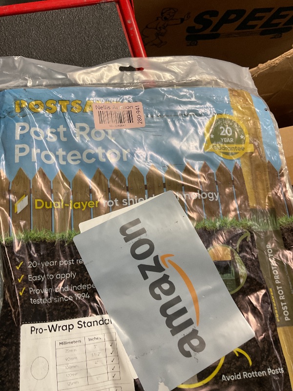 Photo 1 of Postsaver Pro-Wrap Standard | Pack of 5 | Fits 3x3” to 4x4" Square and 3” to 5" Round Posts | Fence Protector | Dual-Layer Rot Protector | Wood Protector | 20-Year Guarantee (5)