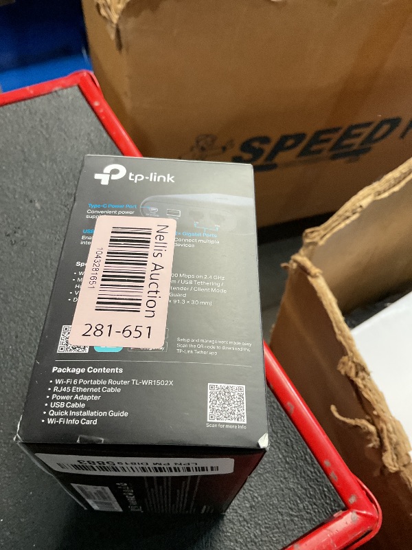 Photo 1 of TP-Link Ultra-Portable Wi-Fi 6 AX1500 Travel Router TL-WR1502X | Easy Public WiFi Sharing | Hotel/RV/Travel Approved | Phone WiFi Tether | USB C Powered | Multi-Mode | Tether App | Durable Design