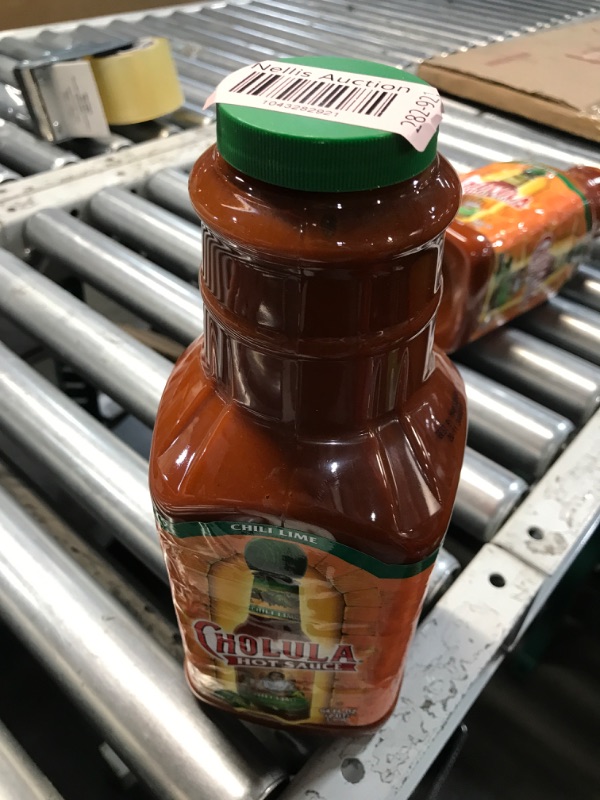 Photo 1 of ***(EXP: )NONREFUNDABLE***  Exp 03/19/2026
Cholula Chili Lime Hot Sauce, 64 fl oz - One 64 Fluid Ounce Bulk Container of Chili Lime Hot Sauce with Mexican Peppers, Lime and Signature Spice Blend, Perfect for Eggs, Shrimp, and More