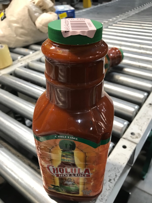 Photo 1 of ***(EXP: )NONREFUNDABLE*** Exp 03/19/2026
Cholula Chili Lime Hot Sauce, 64 fl oz - One 64 Fluid Ounce Bulk Container of Chili Lime Hot Sauce with Mexican Peppers, Lime and Signature Spice Blend, Perfect for Eggs, Shrimp, and More