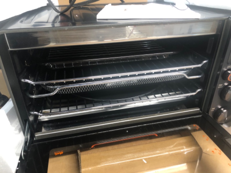 Photo 1 of ** POWERS ON ** READ ADDITIONAL DETAILS ** Breville BOV950BST Joule Smart Countertop Oven Air Fryer Pro, Black Stainless Steel