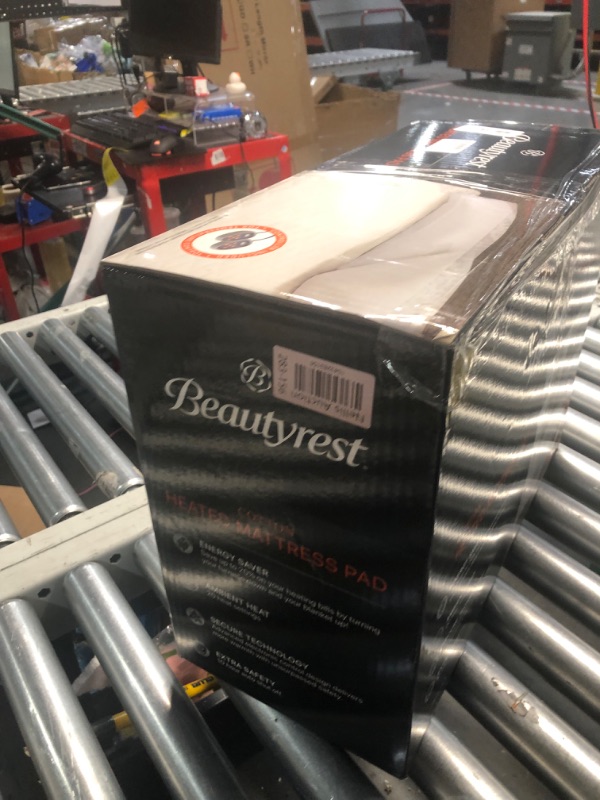 Photo 1 of ** FACTORY SEALED ** Beautyrest Cotton Heated Mattress Pad - Bed Warmer with 20 Heat Settings Controller, Auto Shut Off Timer, All Around Elastic Deep Pocket, UL Certified, Machine Washable, White Queen