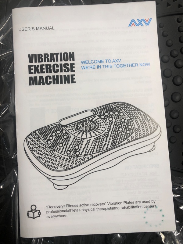 Photo 1 of ** FACTORY SEALED * OPENED TO INSPECT **  AXV Vibration Plate Fitness Platform Exercise Machine Vibrating Lymphatic Drainage Shaking Full Body Shaker Workout Vibrate Stand Shake Board Sport Gym for Weight Loss Fat Burner for Women Men
