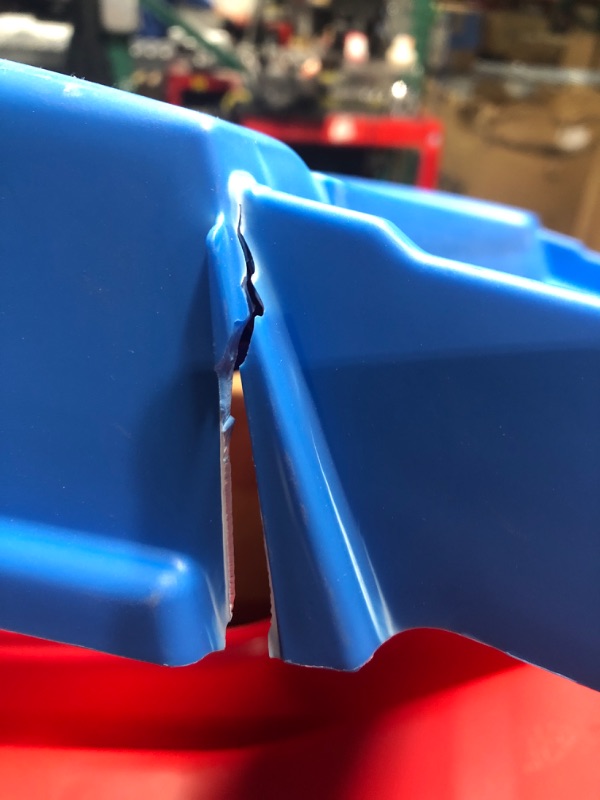 Photo 1 of ** CRACK ON THE EDGE OF THE BLUE STAIRS ** UNSURE IF FIXABLE ** Little Tikes First Slide for Kids, Easy Set Up for Indoor Outdoor, Easy to Store, for Toddlers Ages 18 Months - 6 years