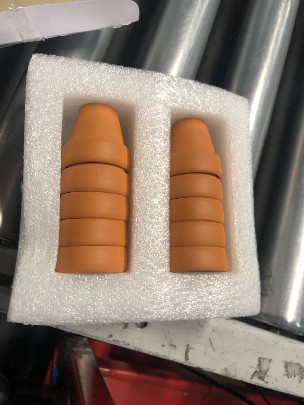 Photo 1 of (see all images) Yishang Mini Terracotta Pots with Drainage Holes - 1.5 inches Tiny Clay Nursery Pots for Indoor/Outdoor 