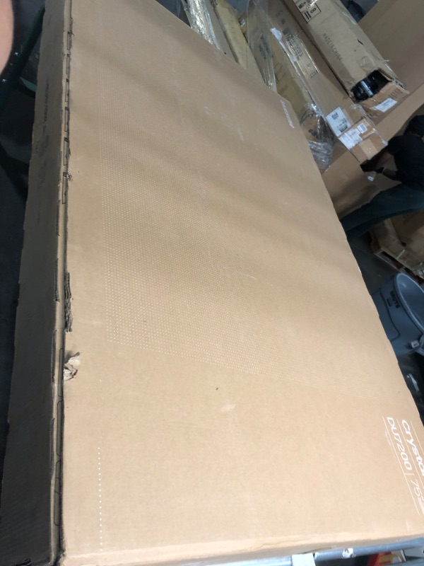 Photo 1 of  FOR PARTS ONLY 75” Class DU7200 Series Crystal UHD 4K Smart Tizen TV (2024)