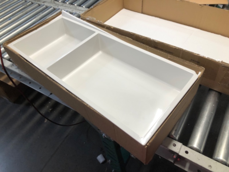 Photo 1 of ***DAMAGED - CORNERS CHIPPED - SEE PICTURES***
Fineyou Shower Niche 12.2"x28.7"x3.8", SMC Material Double Recessed Bathroom Niche,No Tile Needed Bathroom Niche,SMC Shower Shelf (White)