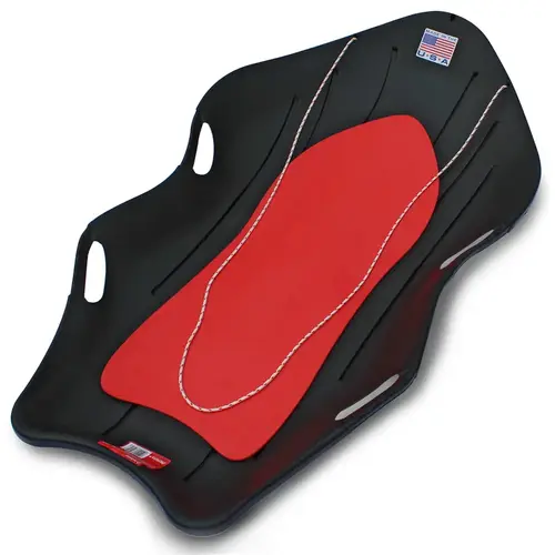 Photo 1 of  Snow Boat Polyethylene 48 In. Snow Sled Black/Red
