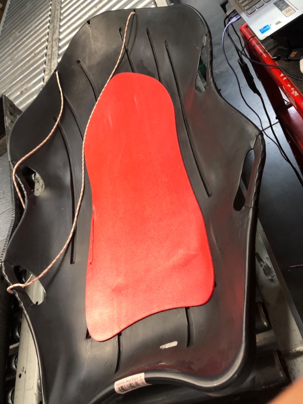 Photo 1 of  Snow Boat Polyethylene 48 In. Snow Sled Black/Red
