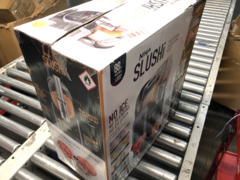 Photo 1 of *USED SOLD FOR PARTS OR REPAIR*NOT FUNCTIONAL*Ninja SLUSHi with RapidChill Technology, 88 oz. Frozen Drink & Slushie Machine, 5 Preset Programs, Margaritas, Frappés, and More, Premium Accents, Black, FS301