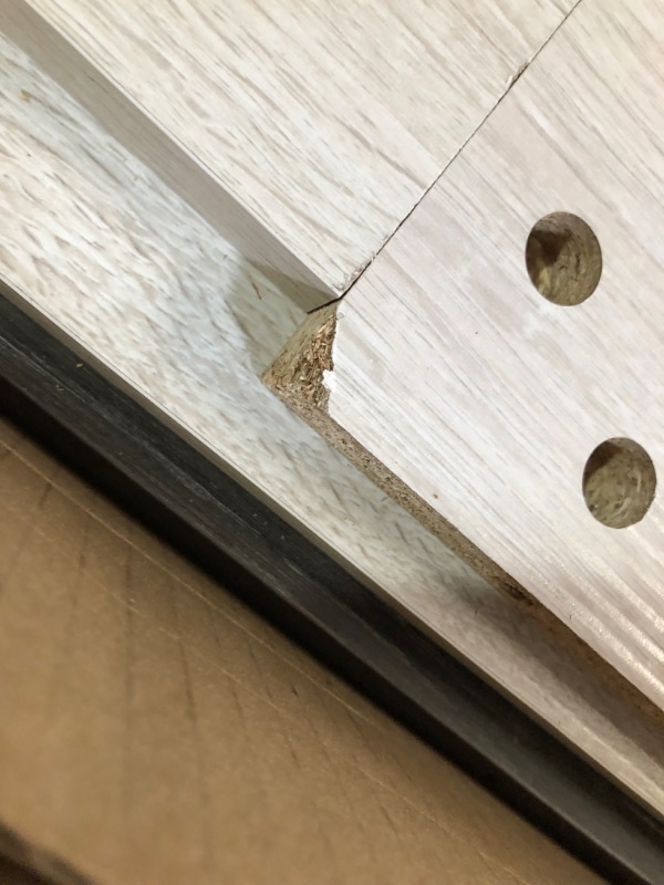 Photo 1 of ***INCOMPLETE - MISSING PARTS - WOOD CRACKED AND BROKEN - SEE PICTURES***
Signature Design by Ashley Dorrinson Farmhouse TV Stand with Fireplace Option, Fits TVs up to 58", Whitewash
