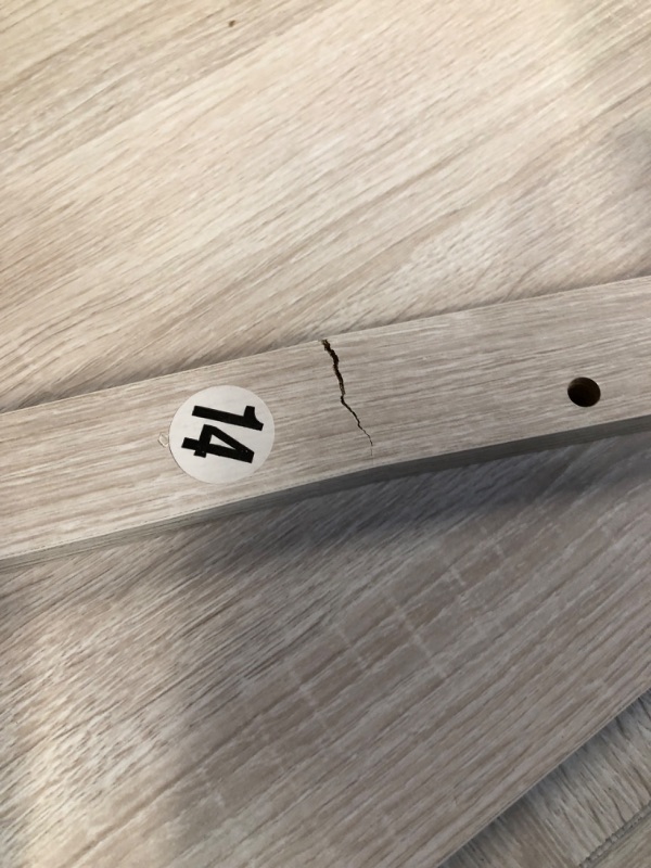 Photo 1 of ***INCOMPLETE - MISSING PARTS - WOOD CRACKED AND BROKEN - SEE PICTURES***
Signature Design by Ashley Dorrinson Farmhouse TV Stand with Fireplace Option, Fits TVs up to 58", Whitewash