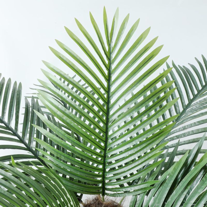 Photo 1 of  Artificial Palm Plants Large Tropical Tree Fake Monstera Branch Silk Palm Leaf's Without Pot 6FT