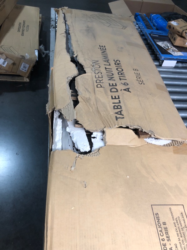 Photo 1 of **PARTS ONLY**HAS SOME BROKEN PARTS APPEARS TO BE A PARTIAL SET**TRUCK / TRAILER PICK UP ONLY**
Edenbrook Preston 6 Drawer Dresser - Storage Chest - Modern Design - Easy Assembly - Multiple Colors, Black