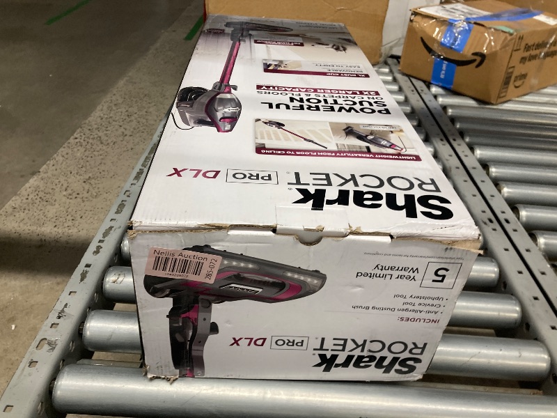Photo 1 of ***MAYBE PARTS ONLY***
Shark HV371 Rocket Pro DLX Corded Stick, Removable Hand Vacuum, Advanced Swivel Steering, XL Cup, Crevice Tool, Upholstery Tool & Anti-Allergen Dust Brush, Fuchsia, Capacity