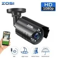 Photo 1 of 1080P HD TVI Security Camera, ZOSI 4 in 1 Wired Security Camera for Home Office CCTV System Outdoor Bullet Camera with Night Vision