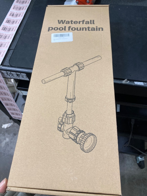 Photo 1 of Dual Spray Pool Fountain for Above and In-Ground Pools, 2025 Upgrade Retractable Height 360° Adjustable Adjustable Waterfall Sprinkler Fountain High-Pressure for Swimming Pool Spa Cooling, Grey