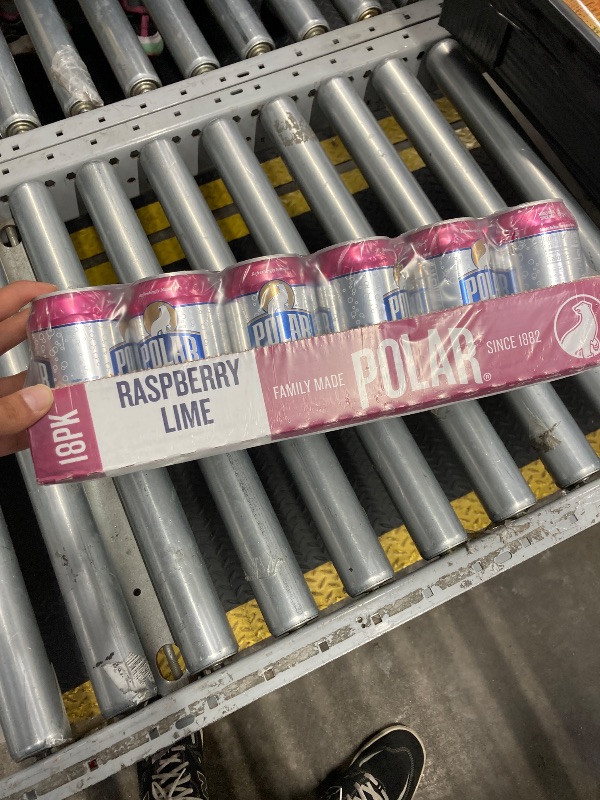 Photo 1 of 18 count raspberry lime polar seltzer