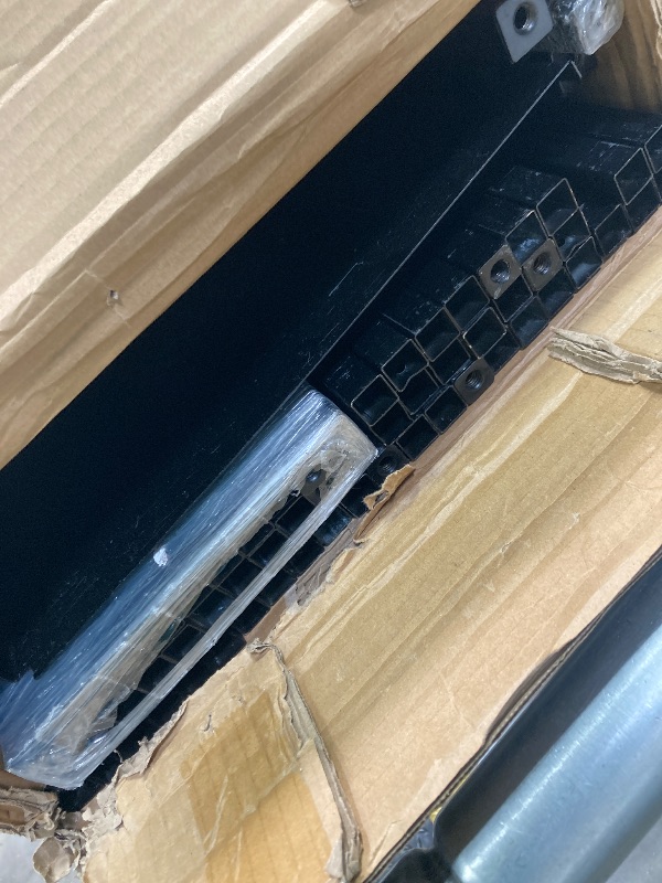 Photo 1 of ***BOX 1 OF 2 ONLY/INCOMPLETE SET/PARTS ONLY*** 
Bellemave Triple Bunk Bed for Kids, Adults, Teens, Twin Over Twin & Twin Metal Bunk Beds for 3 Kids, Triple bunk beds?Heavy Metal, Black?  ***(BOX OPEN,BOX RIPPED TORN)***