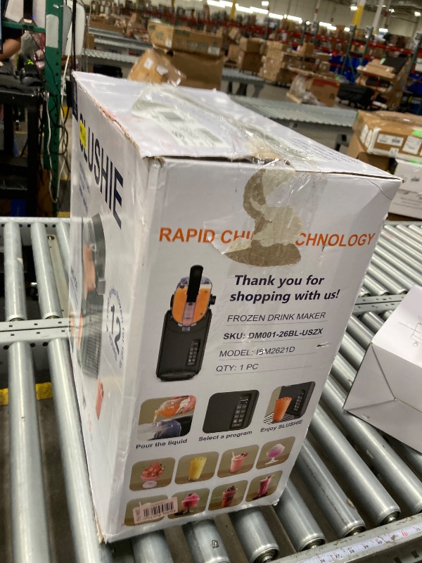 Photo 1 of Slushie Machine, 15-Minute Professional Slushy Machine for Home, Frozen Drink Maker No Ice Needed, LED Display, One-Touch Reservation, Self-Clean, 5 Presets for Frozen Margaritas Frappés and More