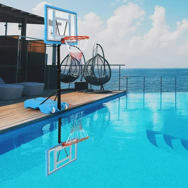 Photo 1 of 



Reviewers highlighted: construction, kids
Visit the Ktaxon Store
Ktaxon 32in Pool Basketball Hoop, 45" - 53" Poolside Basketball Goal, Blue