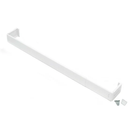 Photo 1 of Achim Fantasia 2.5" Wide Curtain Rod, 48-86", White
