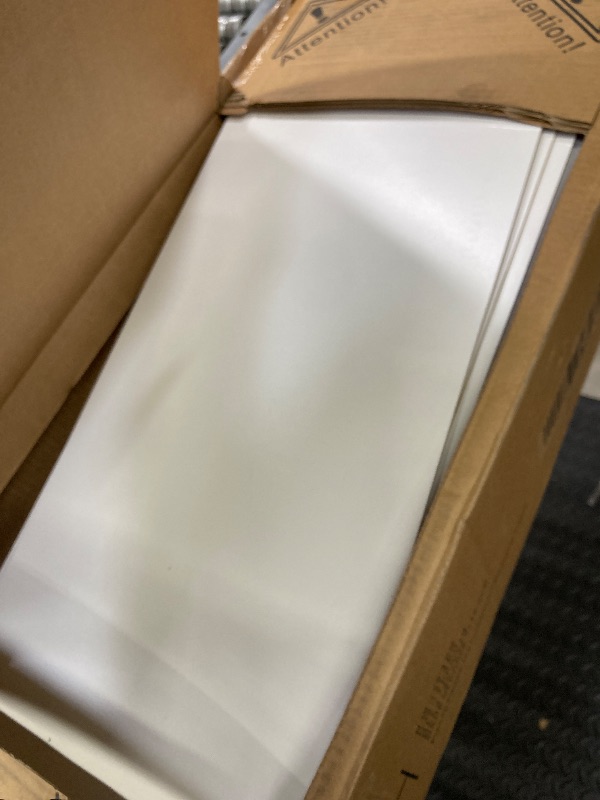 Photo 1 of ***SELLING AS PARTS ONLY ***UBesGoo 4-Drawer Dresser Pure White with Metal Handles Bedside Night Stand Bedroom White  ***(BROKEN PARTS, WOOD CHIPS, OPEN BOX, SOME SMALL CORNER  BENDS)***
