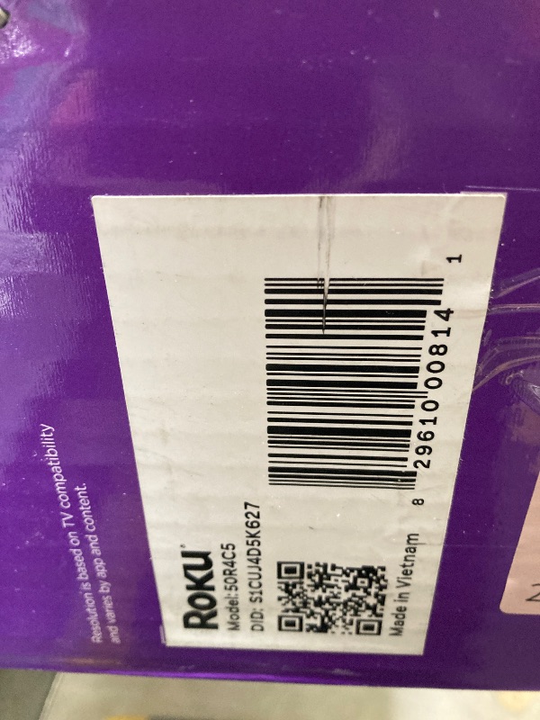 Photo 1 of ***PARTS ONLY**Roku Smart TV 2025 – 50-Inch Select Series, 4K HDR TV – RokuTV with Enhanced Voice Remote – Flat Screen LED Television with Wi-Fi for Streaming Live Local News, Sports, Family Entertainment